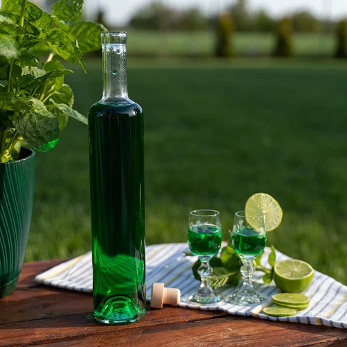 Marina palack paradugóval, fehér üveg, 0,5 l - 5