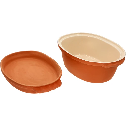 Mázas római tál 4,5 l (meander mintás) - 5