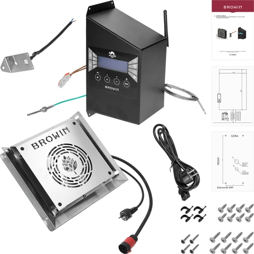 Modulkészlet Wi-Fi-s vezérlővel -dragON IQ 2,7 kW, kerti füstölőkhöz - 2