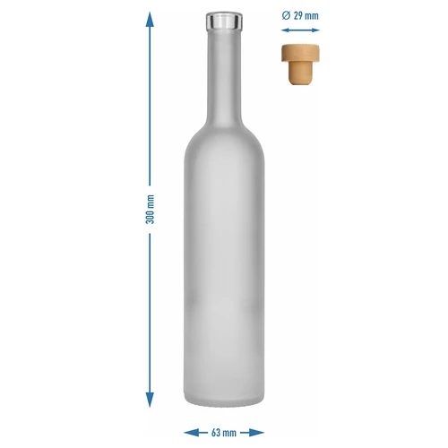 „Fagyos” palack 0,5 l dugóval, 1 db - 5