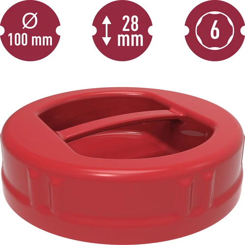 Műanyag csavarókupak fi 100 TO - 5