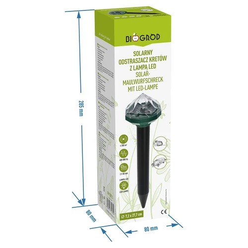 Napelemes vakondriasztó LED-lámpával - 9