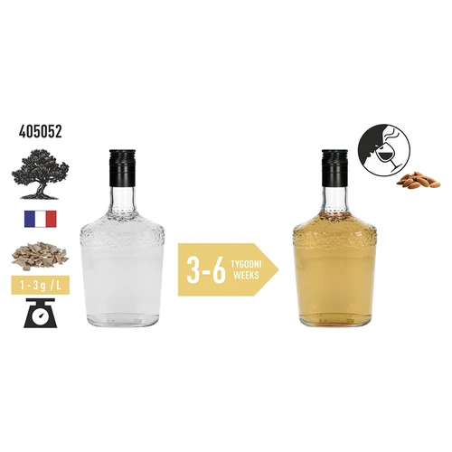Natúr tölgyforgács alkoholok aromásításához (whisky, fehérbor), 50 g - 6