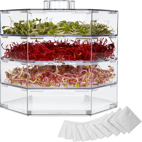 Niezłe Ziółko többszintes csíráztató + 10 csomag mag