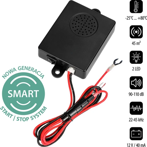 Nyest- és rágcsálóriasztó autóhoz (ultrahangos)