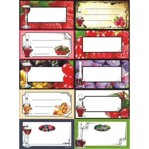 Öntapadó likőrcímkék - 30 db