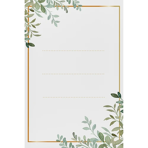 Öntapadós címkék 60 x 90 mm-es palackokra, üvegekre, ajándékokra, virágmintás - 20 db