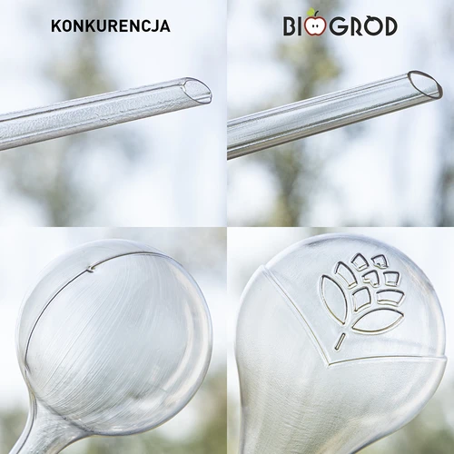 Öntözőgömbök növényekhez, átlátszó, 400 ml, 2 db - 14