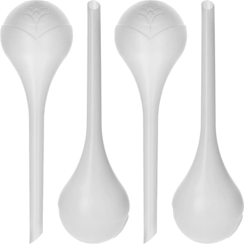 Öntözőgömbök növényekhez, fehér félátlátszó, 400 ml, 4 db