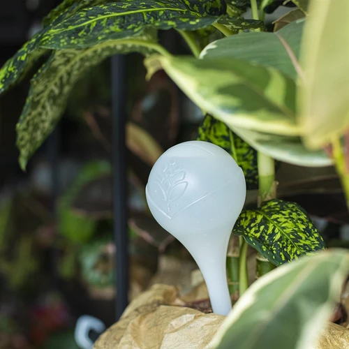 Öntözőgömbök növényekhez, fehér félátlátszó, 400 ml, 4 db - 10