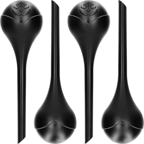 Öntözőgömbök növényekhez, matt fekete, 400 ml, 4 db  - 1 