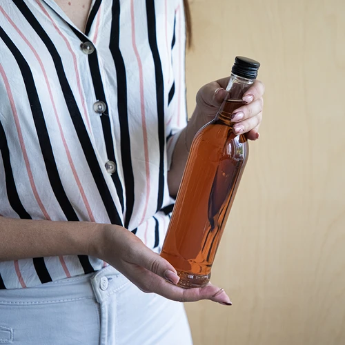 Palackzáró kupak fi 28/18 mm - fekete, 8 db. - 6