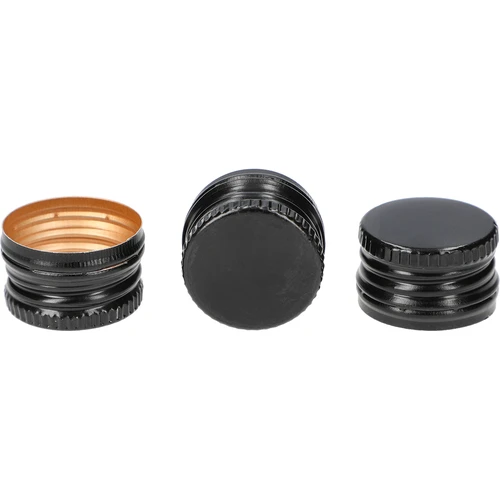 Palackzáró kupak fi 28/18 mm - fekete, 8 db. - 2