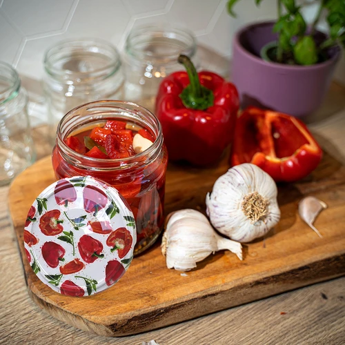 Paprikarajzos Twist-off tető, fi 66/4 – 10 db - 5