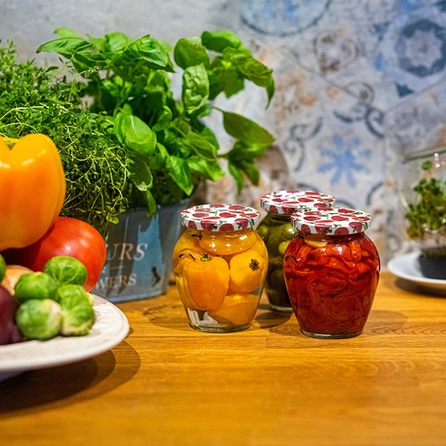 Paprikarajzos Twist-off tető, fi 66/4 – 10 db - 6