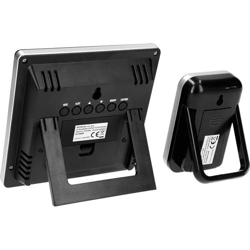 RCC, DCF időjárás-állomás – elektronikus, vezeték nélküli, háttérvilágítású érzékelővel, fekete - 4