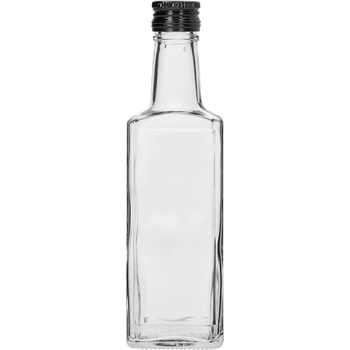 Receptura üveg, 250 ml, fekete kupakkal, 1 db
