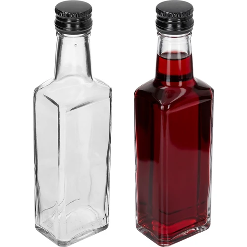 Receptura üveg, 250 ml, fekete kupakkal, 1 db - 4