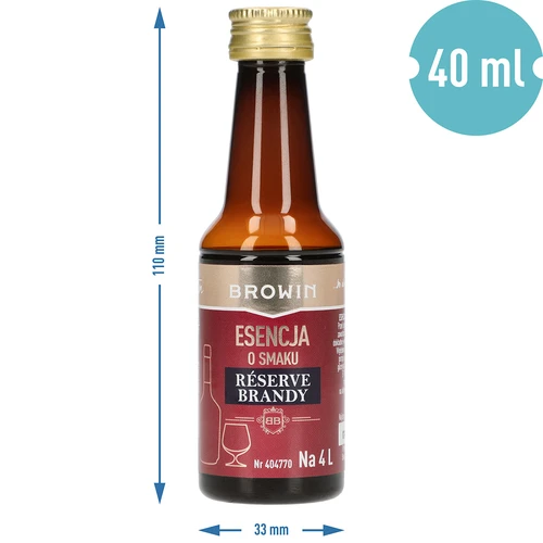 Reserve Brandy ízű esszencia, 40 ml, 4 l-hez - 7