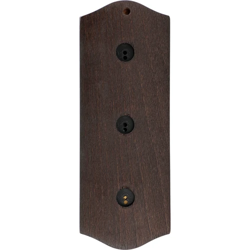 Retro időjárás-állomás - diószínű, aranyszínű számlapokkal - 4