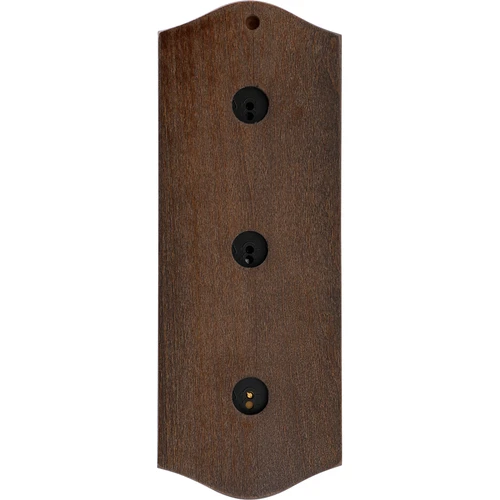 Retro időjárás-állomás - wenge színű, arany számlapokkal - 4