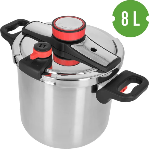 Rozsdamentes acél kukta, 8 l - 3