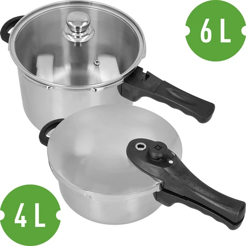 Rozsdamentes acél kuktaszett, 4 és 6 L - 3