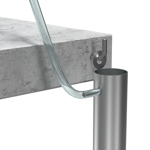 Rozsdamentes acél szűrőoszlop, felfüggeszthető, tartozékokkal és aktív szénnel - 10