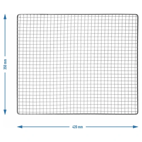 Rozsdamentes hálós rács dragON 330339, 330341, 330340, 330360 fa/furnér füstölőhöz - 4