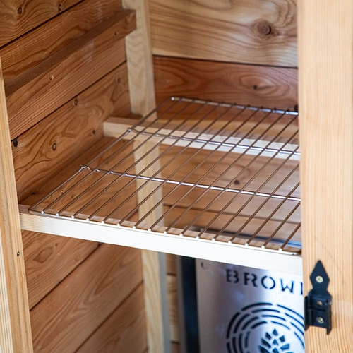 Rozsdamentes rács fa/furnér füstölőhöz dragON 330339, 330341, 330340, 330360 - 5