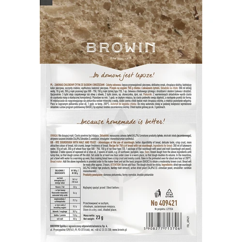 Rozskenyér-kovász élesztővel és malátával – 23 g - 2