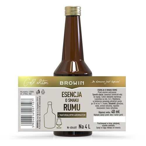 Rum ízű esszencia 4 L-hez - 40 ml - 6