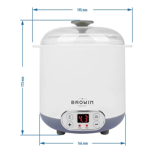 Sajt- és joghurtkészítő termosztáttal 1,5 L - 10