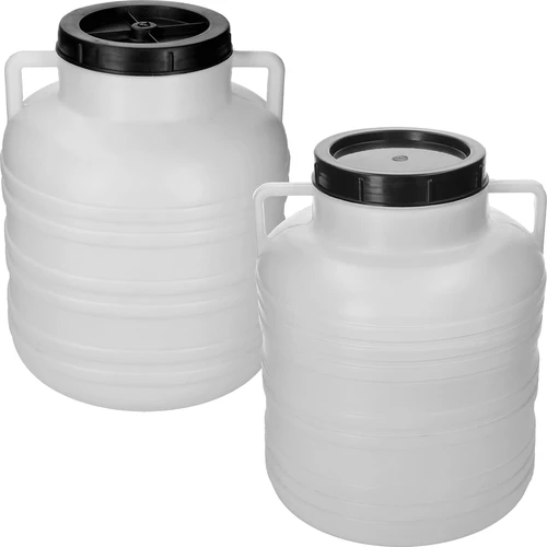 Savanyító hordó 20 l - fehér, füles - 2