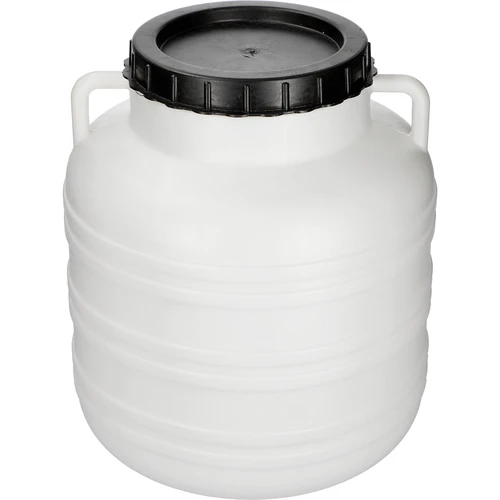 Savanyító hordó 30 l – fehér, fülekkel