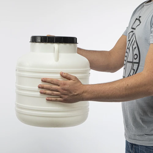 Savanyító hordó 30 l – fehér, fülekkel - 9