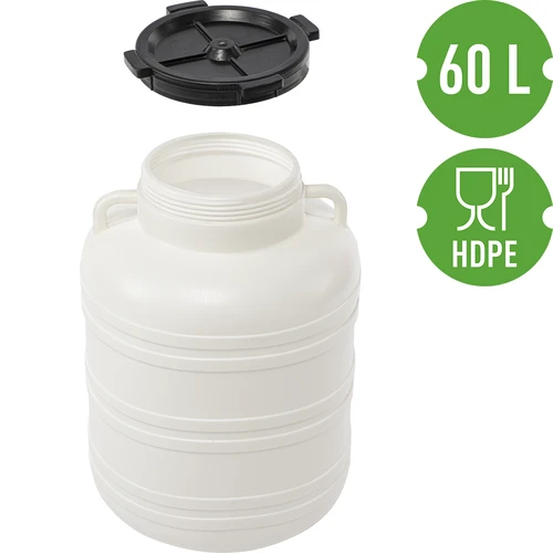Savanyító hordó 60 l - fehér, fogantyúkkal - 3