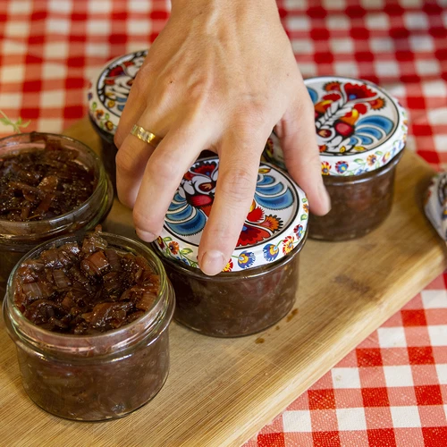 Słoik TO 235 ml színes csavaros tetővel fi82 - 6 db - 13