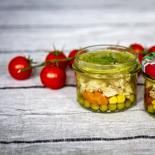 Słoik TO 235 ml színes csavaros tetővel fi82 - 6 db - 17