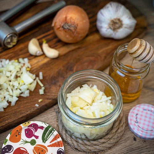 Słoik TO 235 ml színes csavaros tetővel fi82 - 6 db - 15