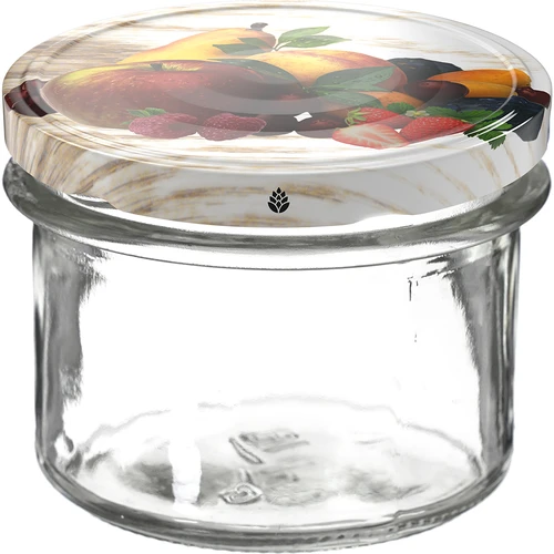 Słoik TO 235 ml színes csavaros tetővel fi82 - 6 db - 2