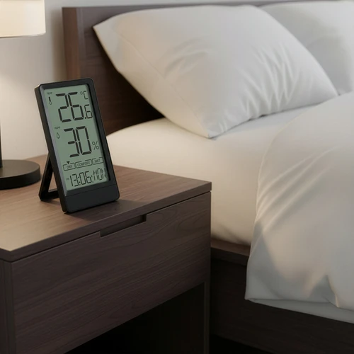 Soens márkájú elektronikus szobahőmérő, fekete - 7