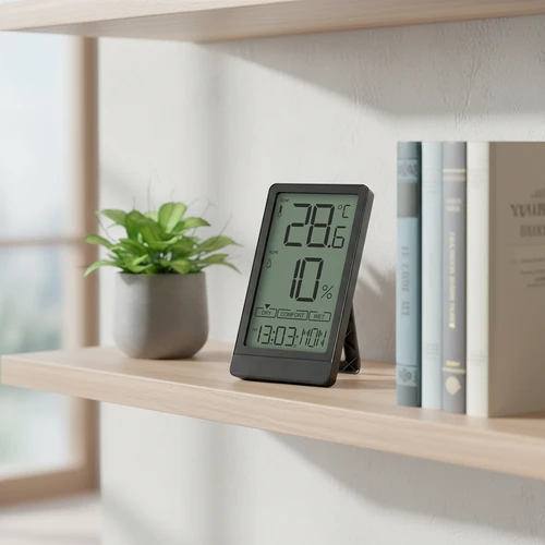 Soens márkájú elektronikus szobahőmérő, fekete - 8