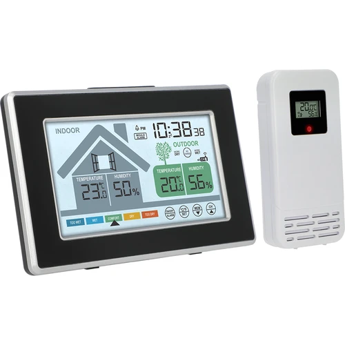 Soens márkájú időjárás-állomás – elektronikus, vezeték nélküli kültéri érzékelővel - 2