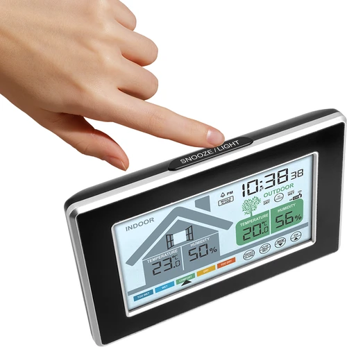 Soens márkájú időjárás-állomás – elektronikus, vezeték nélküli kültéri érzékelővel - 3