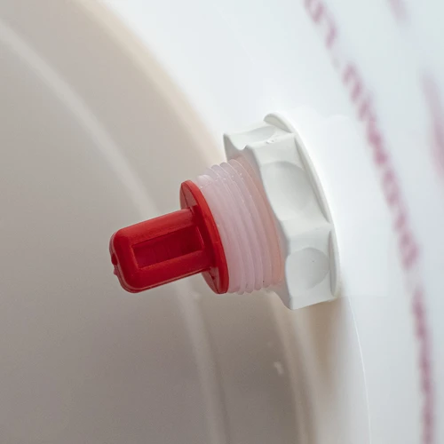 Sörerjesztő tartály erjesztőcsővel, csappal, hőmérővel és üledékcsökkentővel - 13