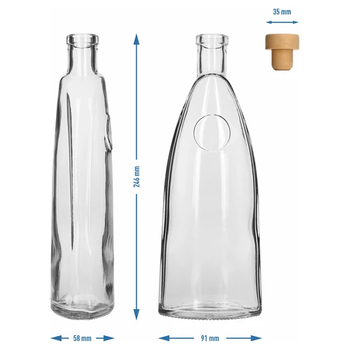 „Staromiejska” palack gombadugóval, 500 ml, 1 db - 6