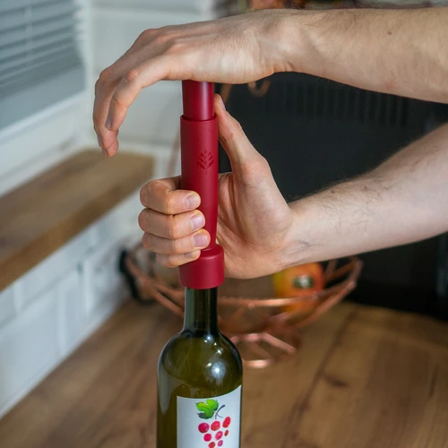 Szett: palackdugózó + 10 db parafa dugó - 3