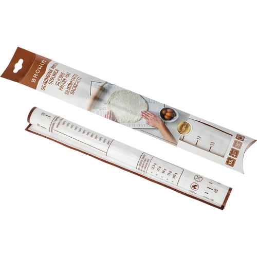 Szilikon nyújtólap – nyomtatott jelölésekkel: sablonok és konyhai átváltó - 5