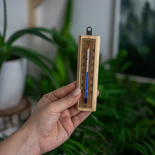 Szobahőmérő arany színű skálával (-10 °C-tól +50 °C-ig) 12 cm - 5